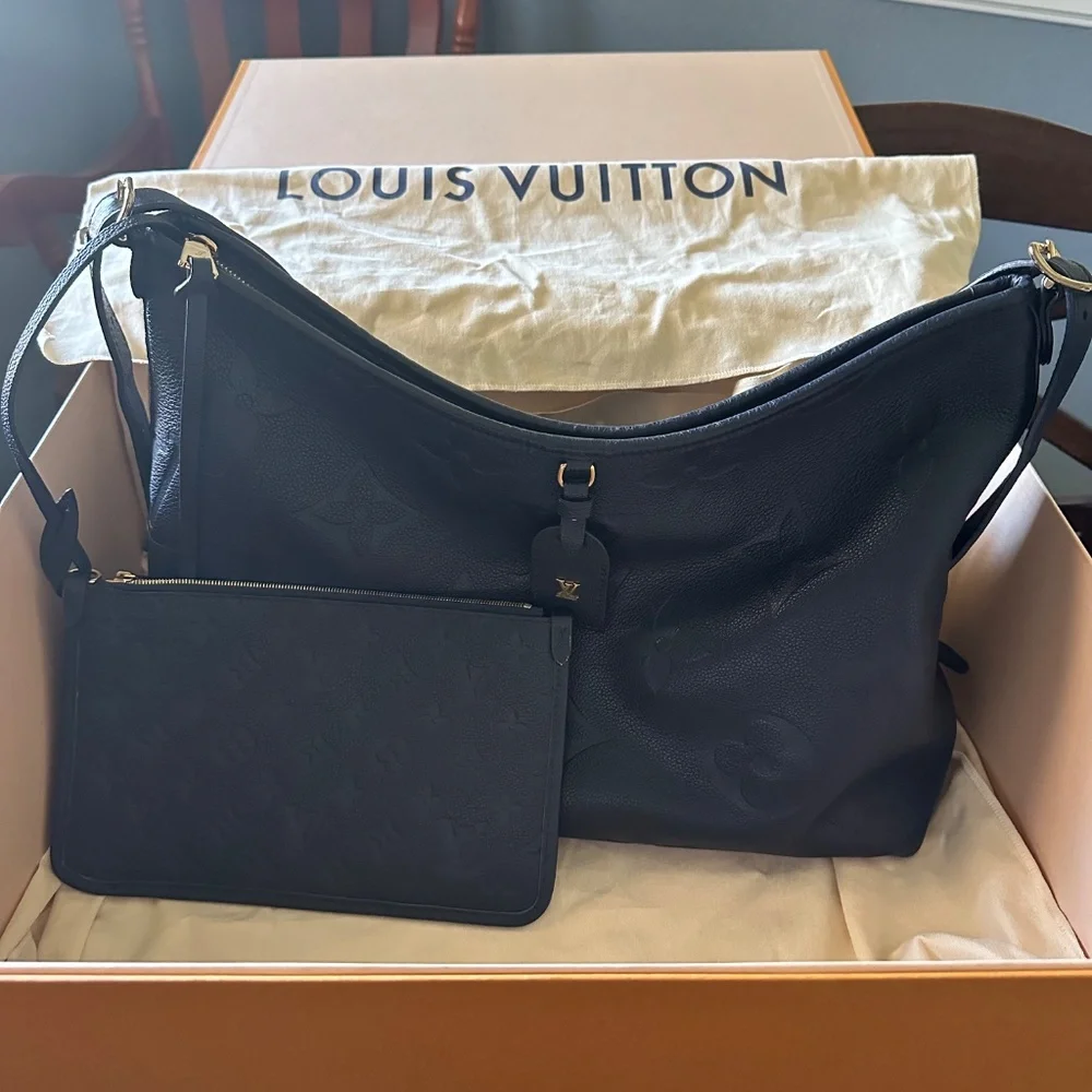 Louis Vuitton CarryAll MM Navy Blue - Picture 8 of 9